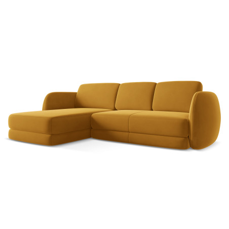 Sofa d'angle Kiana Velours Mustard