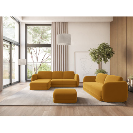 Sofa d'angle Kiana Velours Mustard