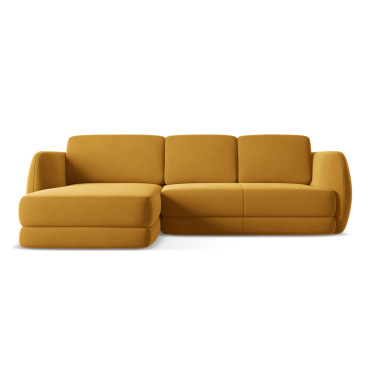 Sofa d'angle Kiana Velours Mustard