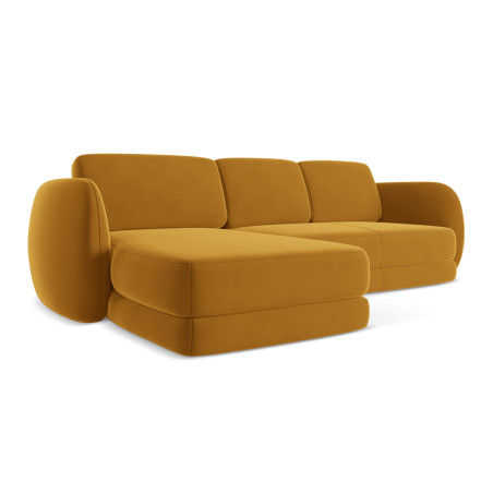 Sofa d'angle Kiana Velours Mustard