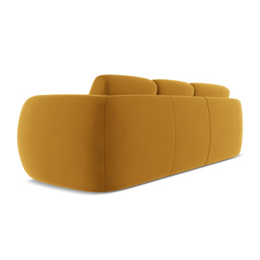 Sofa d'angle Kiana Velours Mustard