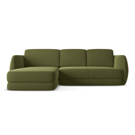 Sofa d'angle Kiana Velours Olive