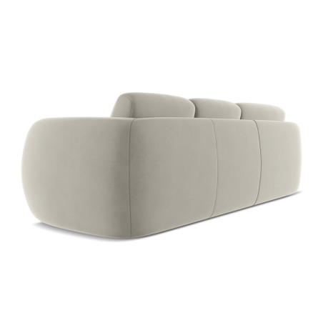 Sofa d'angle Kiana Velours Pearl