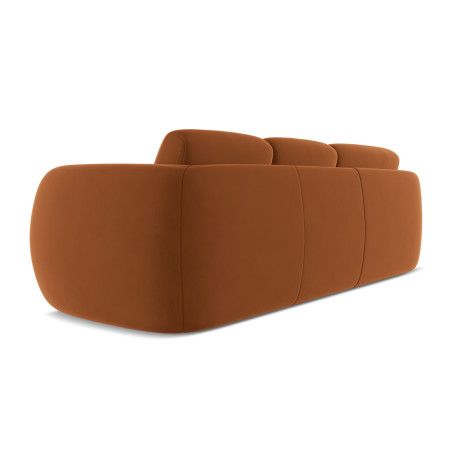 Sofa d'angle Kiana Velours Terracotta