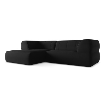 Sofa d'angle Liko Boucle Anthracite