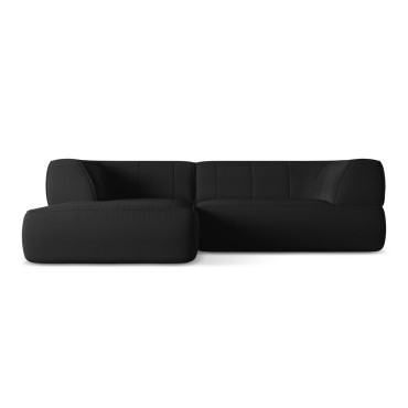 Sofa d'angle Liko Boucle Anthracite