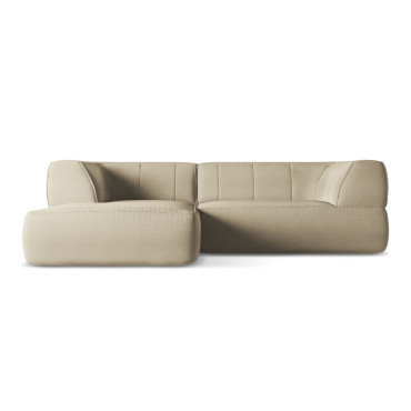 Sofa d'angle Liko Boucle Beige