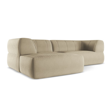 Sofa d'angle Liko Boucle Beige