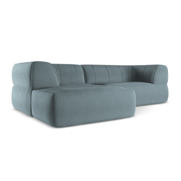 Sofa d'angle Liko Boucle Jeans