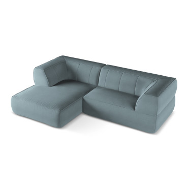 Sofa d'angle Liko Boucle Jeans