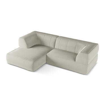 Sofa d'angle Liko Boucle Light beige