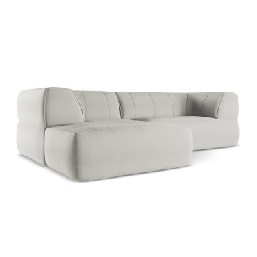 Sofa d'angle Liko Boucle Silver