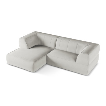 Sofa d'angle Liko Boucle Silver