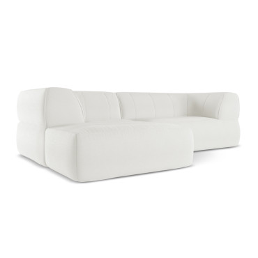 Sofa d'angle Liko Boucle White