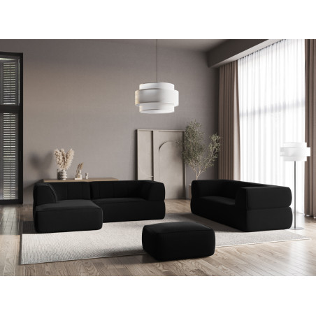 Sofa d'angle Liko Velours Black