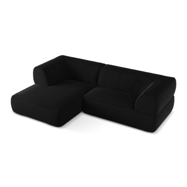 Sofa d'angle Liko Velours Black