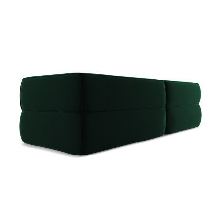 Sofa d'angle Liko Velours Bottle green