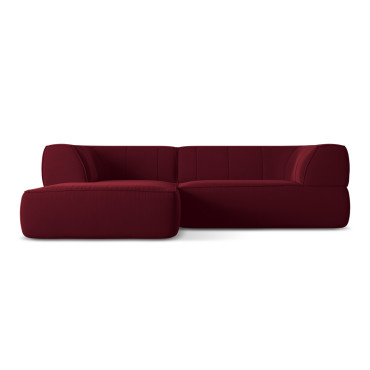 Sofa d'angle Liko Velours Burgundy