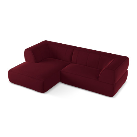 Sofa d'angle Liko Velours Burgundy