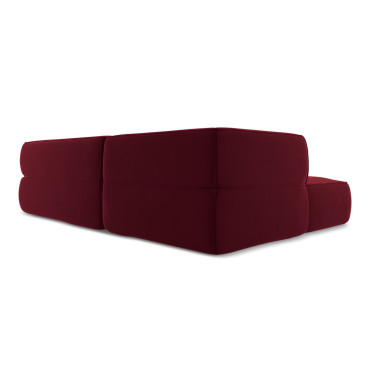 Sofa d'angle Liko Velours Burgundy