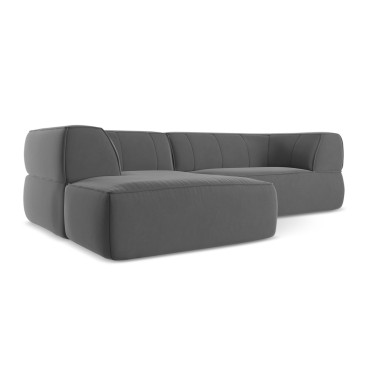 Sofa d'angle Liko Velours Gray