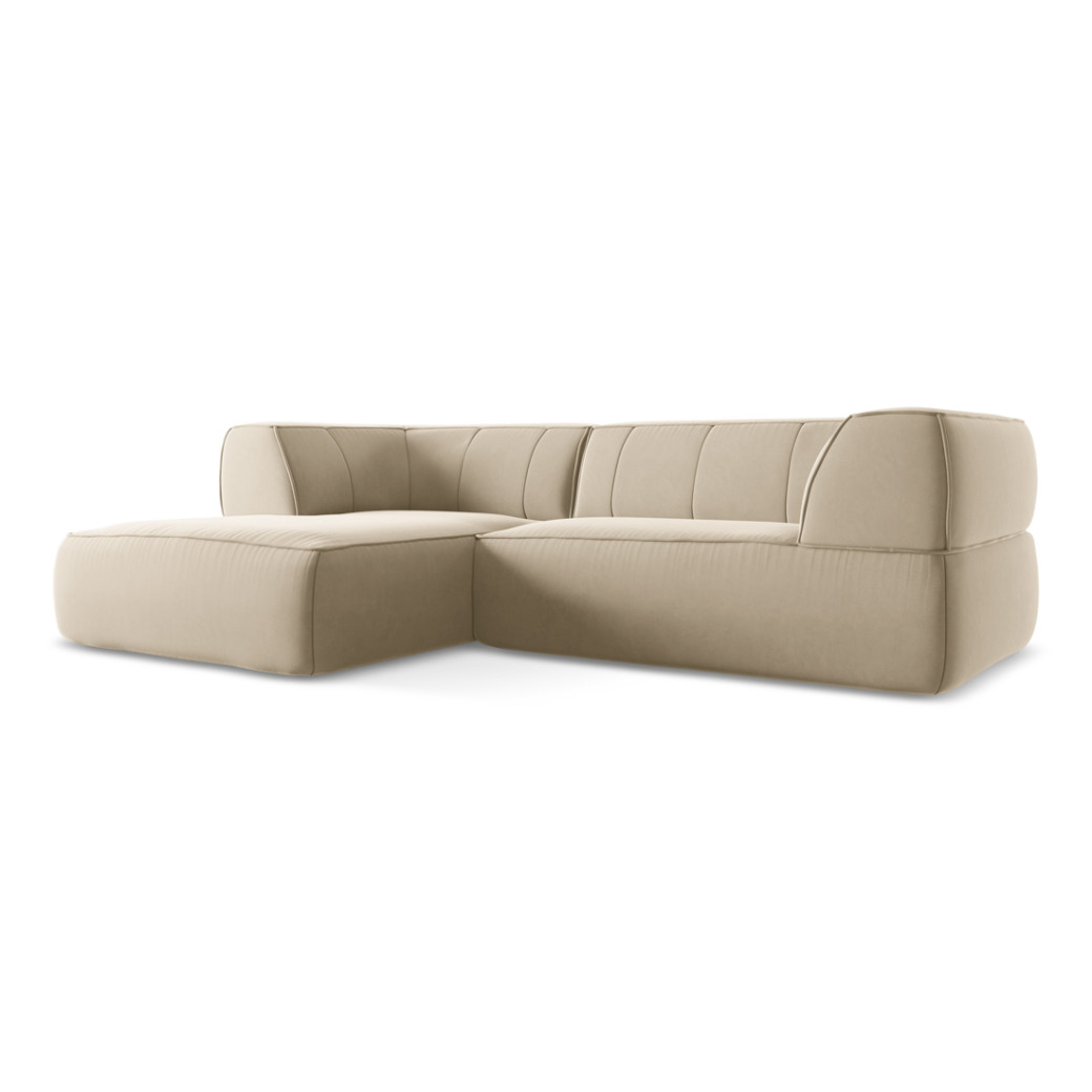 Sofa d'angle Liko Velours Light beige