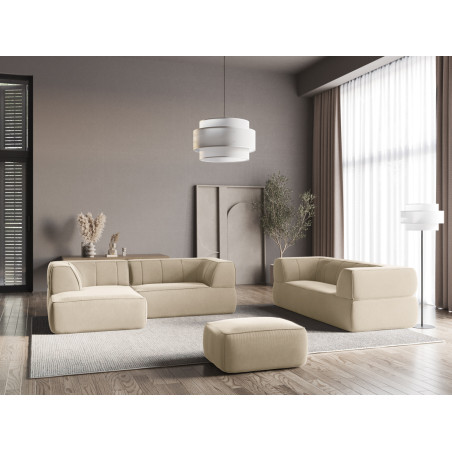 Sofa d'angle Liko Velours Light beige