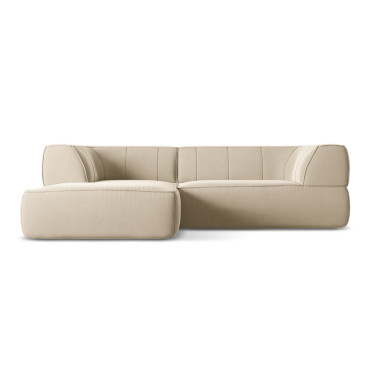 Sofa d'angle Liko Velours Light beige