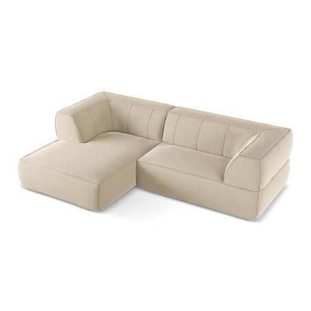 Sofa d'angle Liko Velours Light beige