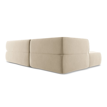 Sofa d'angle Liko Velours Light beige