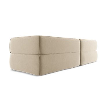 Sofa d'angle Liko Velours Light beige