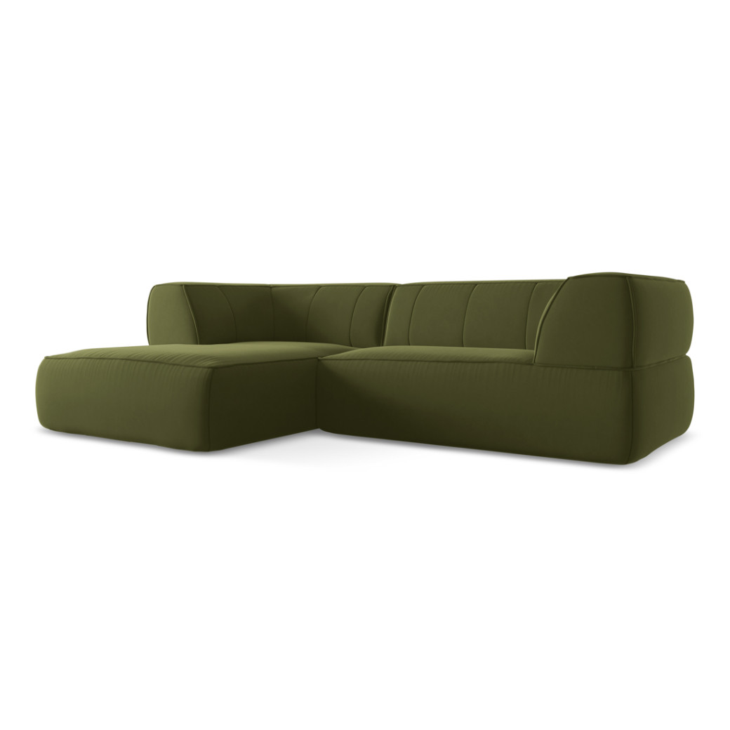 Sofa d'angle Liko Velours Olive