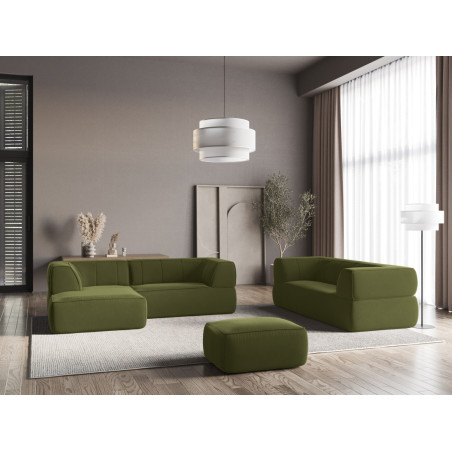 Sofa d'angle Liko Velours Olive