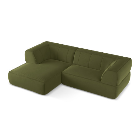 Sofa d'angle Liko Velours Olive