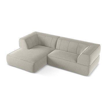 Sofa d'angle Liko Velours Pearl