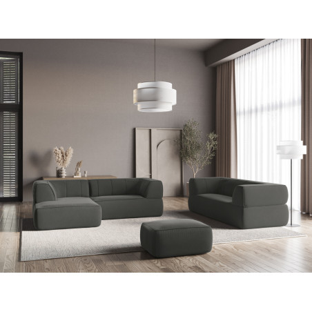 Sofa d'angle Liko Velours Steel