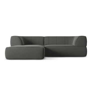 Sofa d'angle Liko Velours Steel