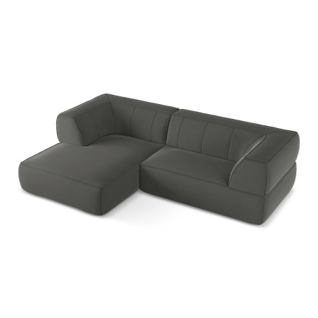 Sofa d'angle Liko Velours Steel