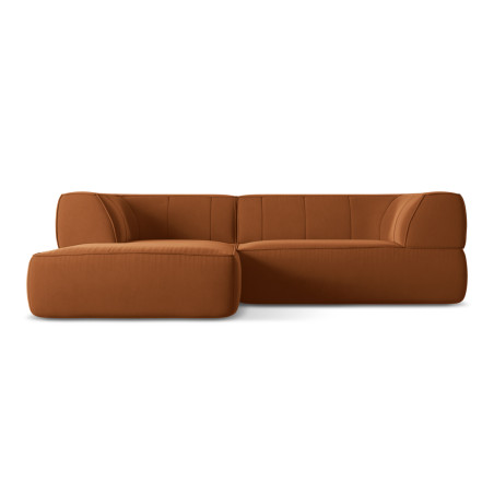 Sofa d'angle Liko Velours Terracotta