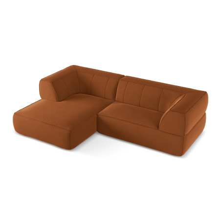 Sofa d'angle Liko Velours Terracotta