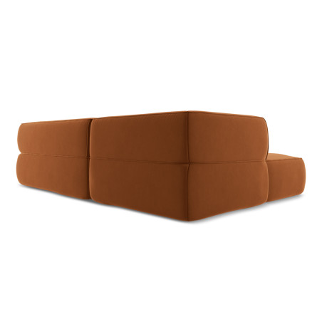 Sofa d'angle Liko Velours Terracotta