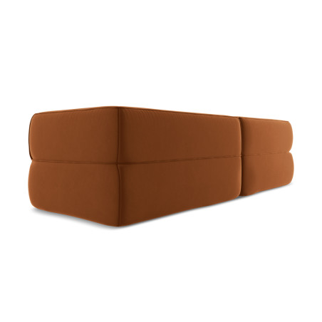 Sofa d'angle Liko Velours Terracotta