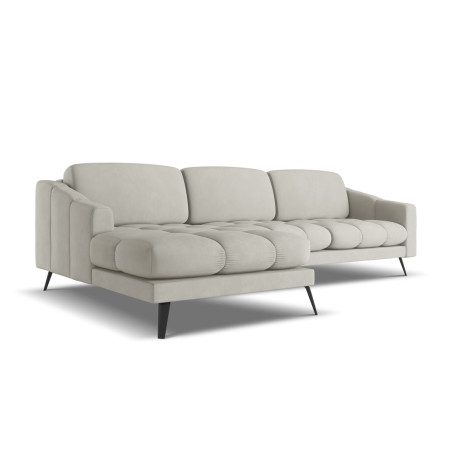 Sofa d'angle Nalu Chenille Beige