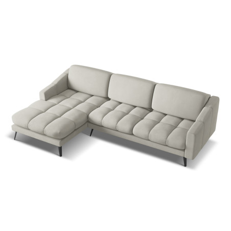 Sofa d'angle Nalu Chenille Beige