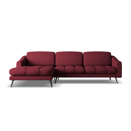 Sofa d'angle Nalu Chenille Claret