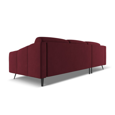 Sofa d'angle Nalu Chenille Claret