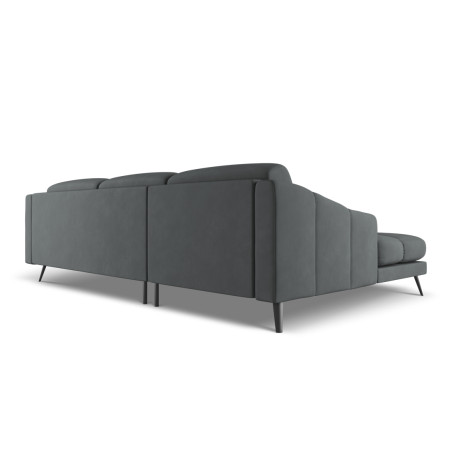 Sofa d'angle Nalu Chenille Graphite