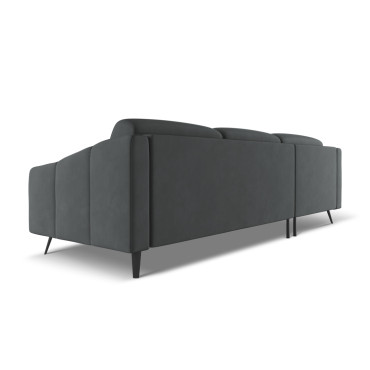 Sofa d'angle Nalu Chenille Graphite