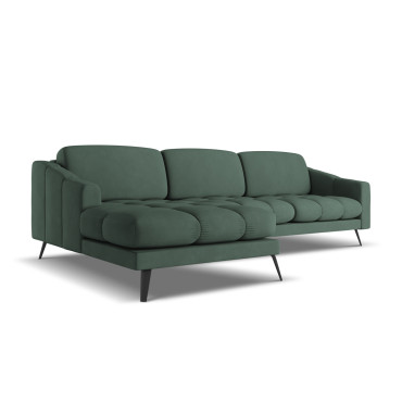 Sofa d'angle Nalu Chenille Green