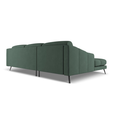 Sofa d'angle Nalu Chenille Green